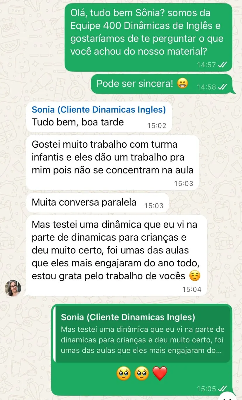 Testemunho de professor sobre o material