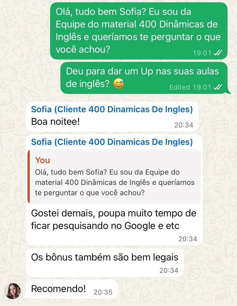 Testemunho de professor sobre o material